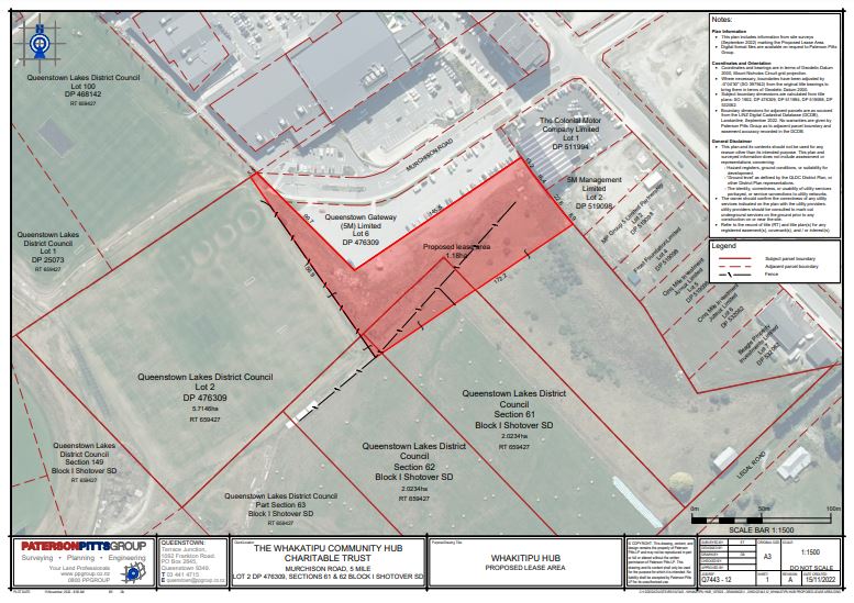 QLDC Proposed Lease area